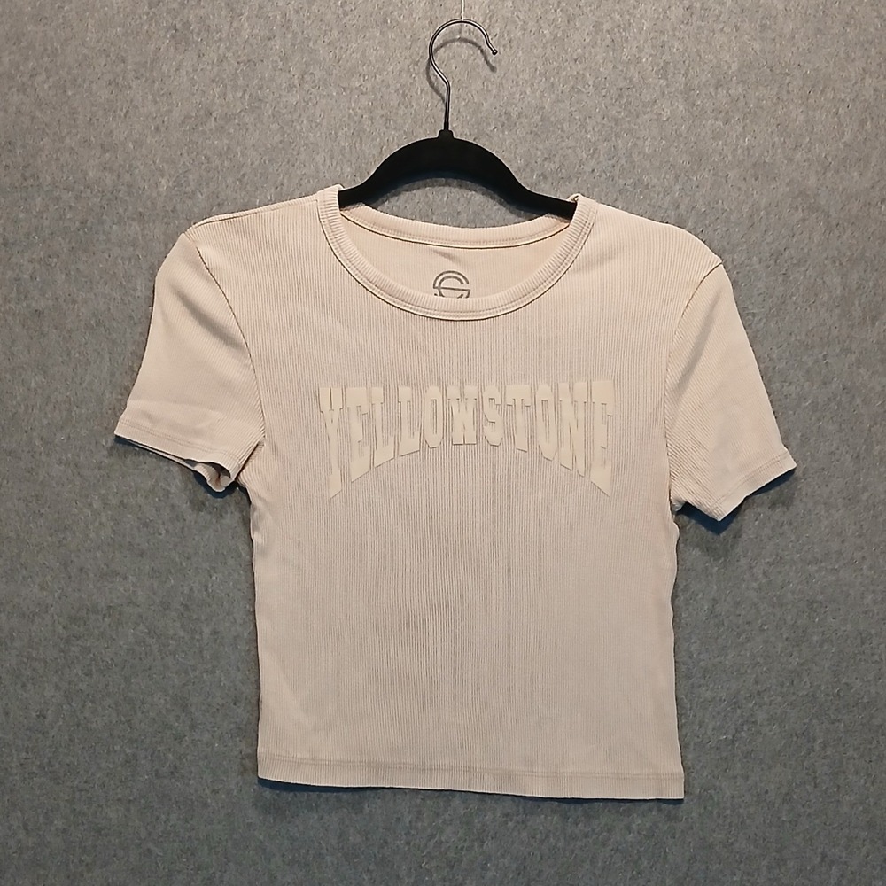 Social Culture S Yellowstone 100% cotton crop granola western hippie boho y2k